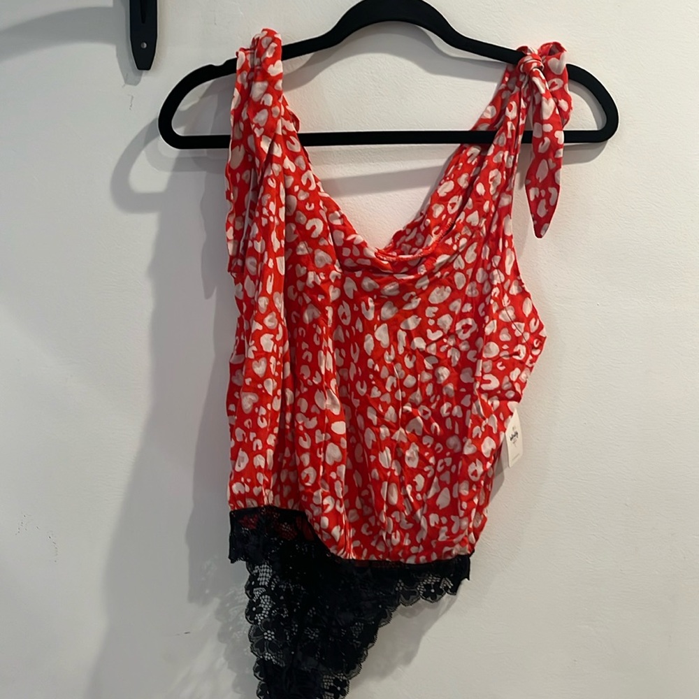 Free people printed body suit